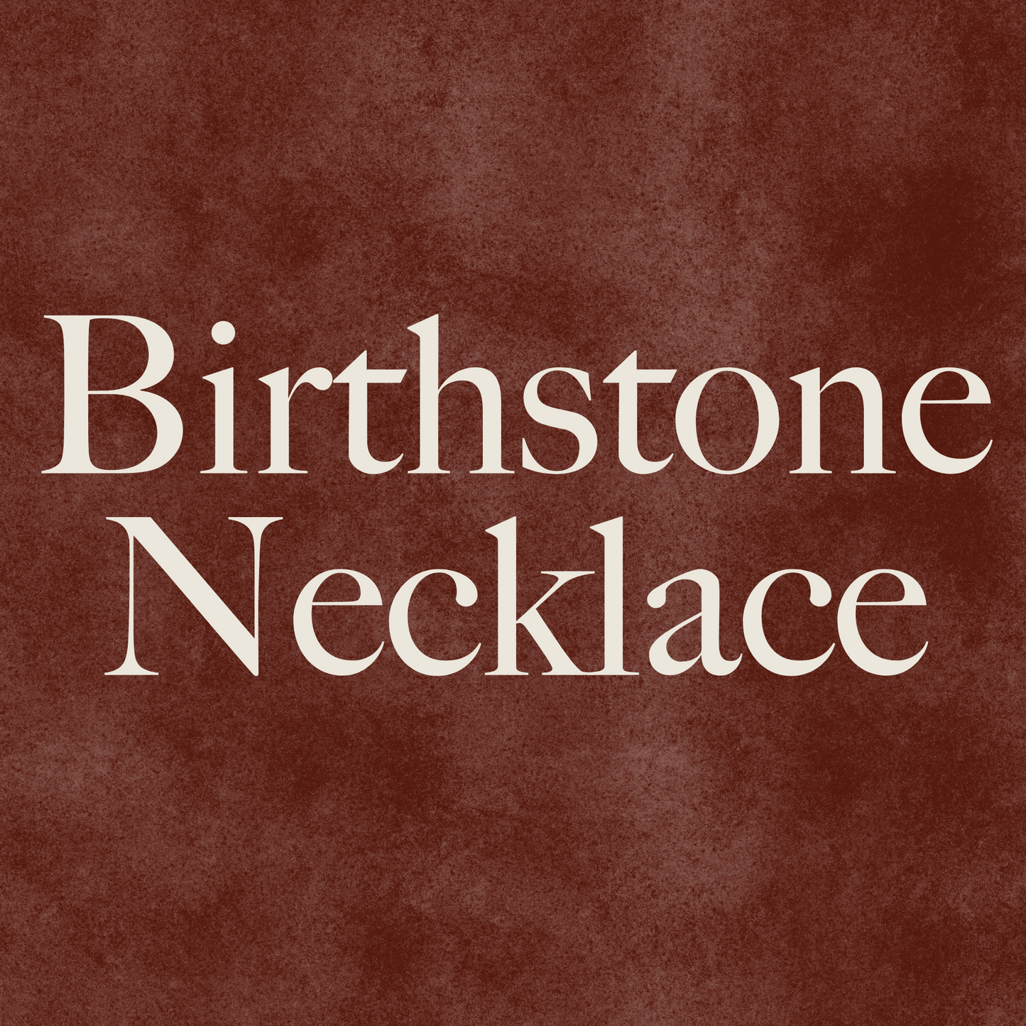 Birthstone Necklace