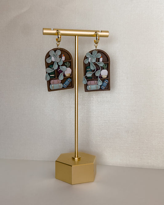 Bookshelf Earrings
