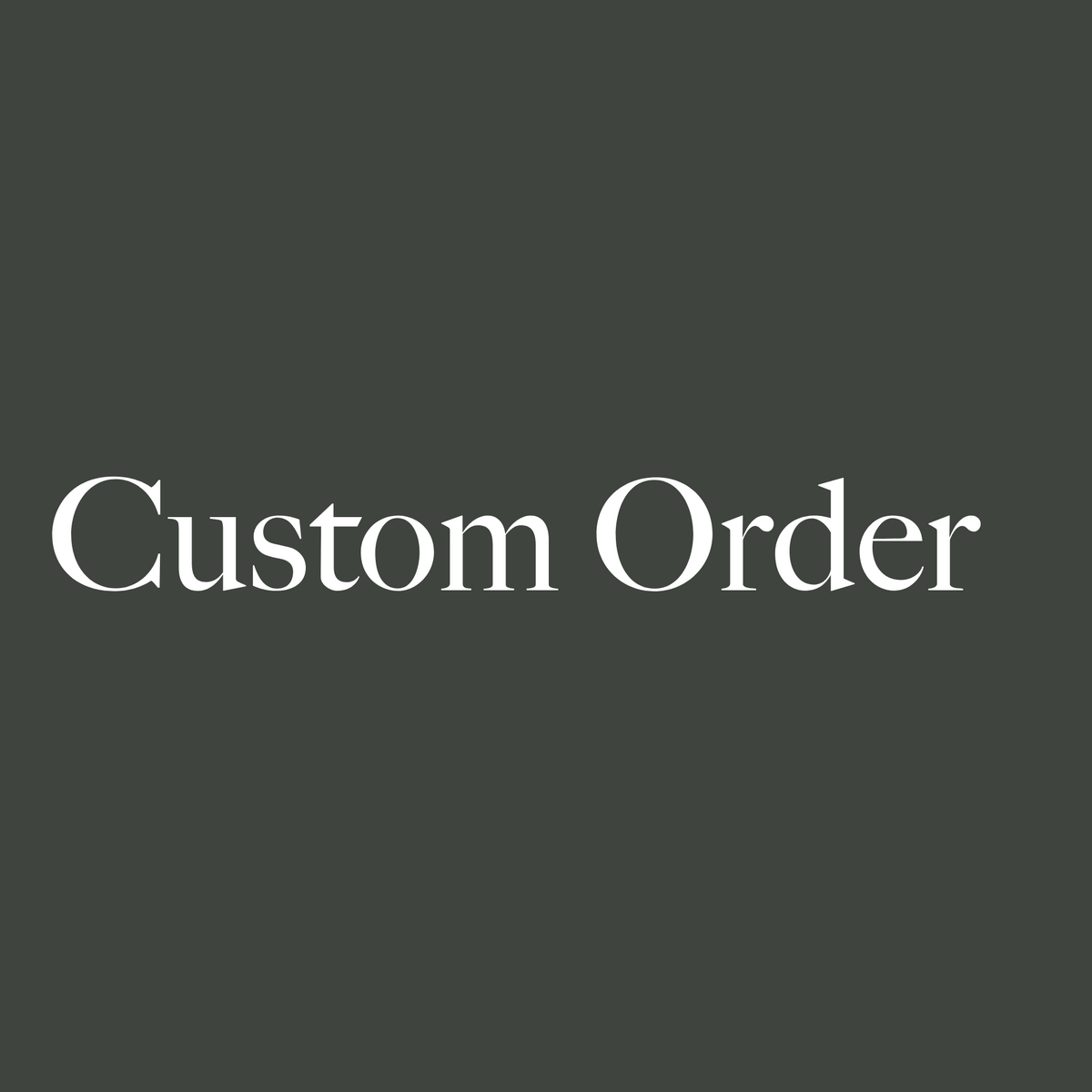 Custom Order for Lacey