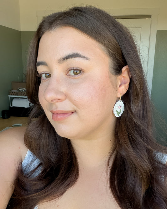 Calista Earrings - Green