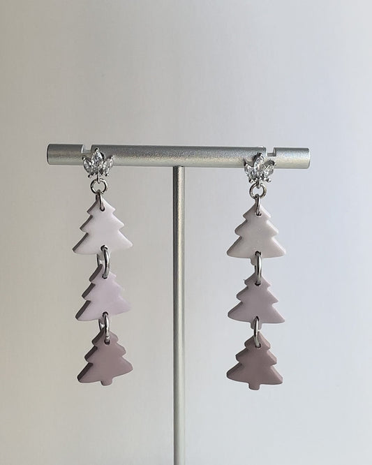 Christmas Tree Trio - Purple