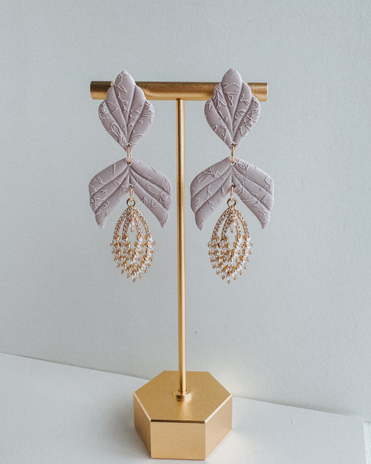 Daphne Earrings - Purple