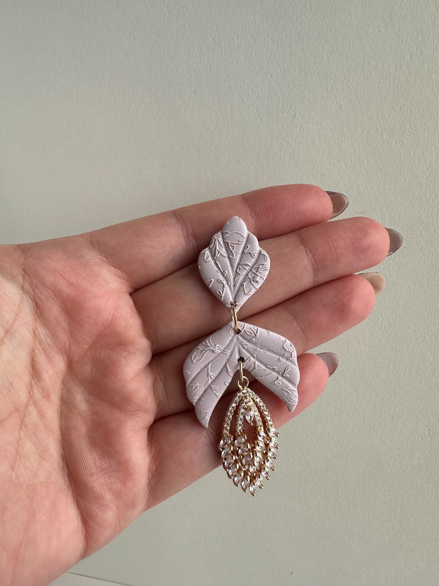 Daphne Earrings - Purple