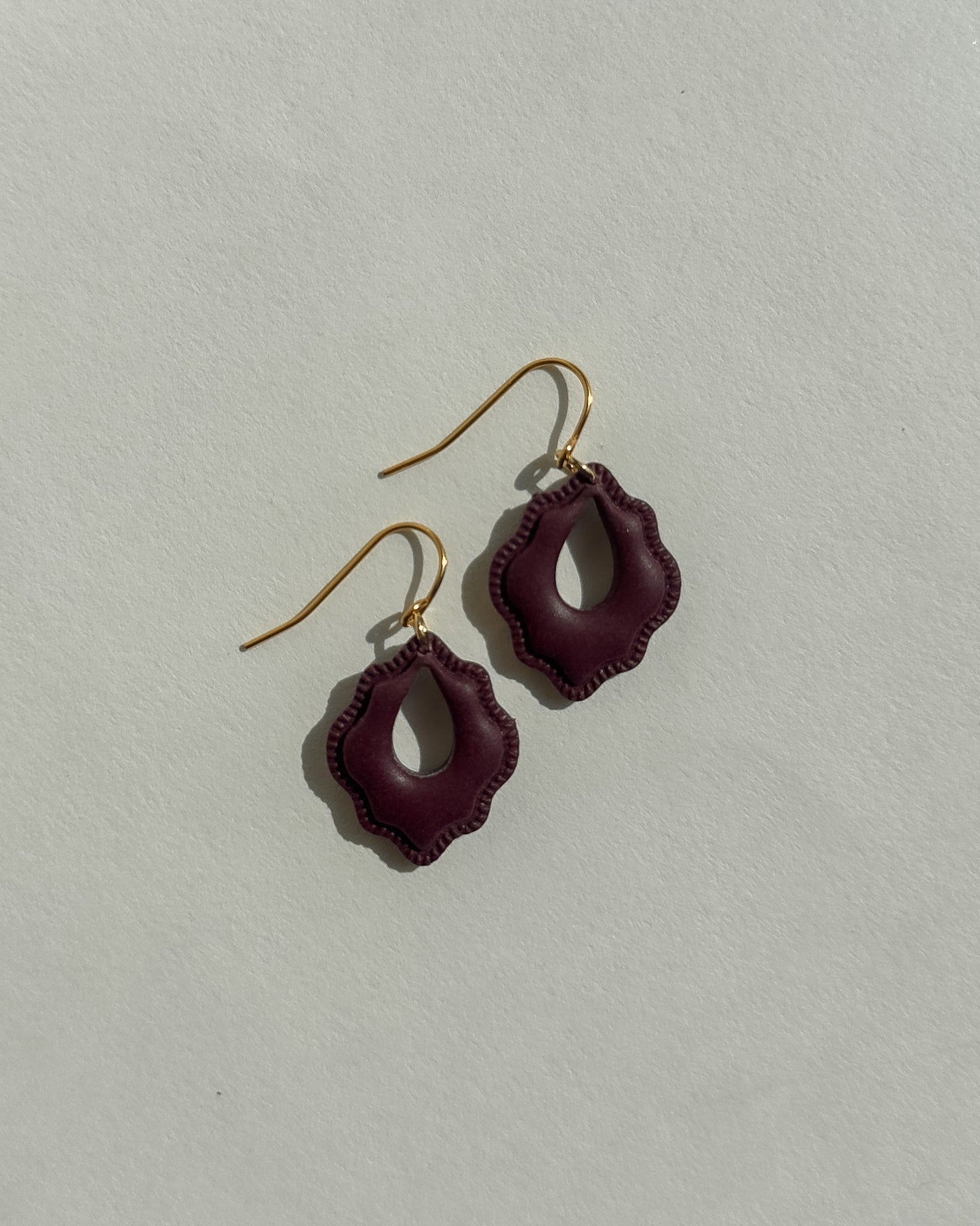 Raya Earrings - Maroon