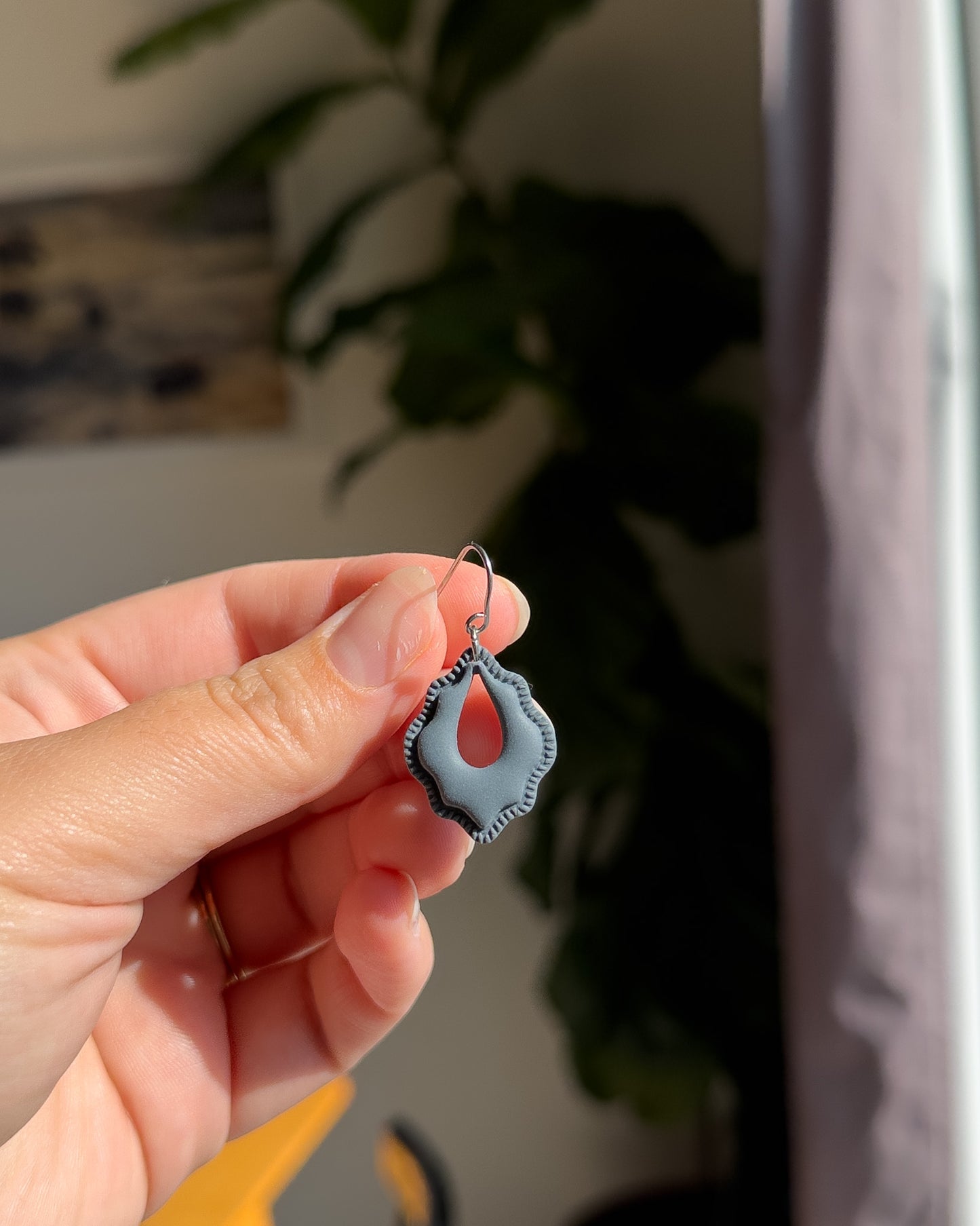 Raya Earrings - Navy