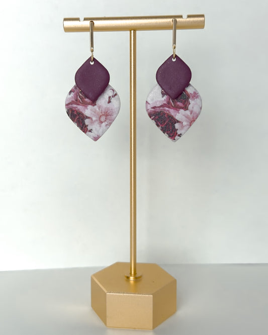 Eden Earrings - Purple