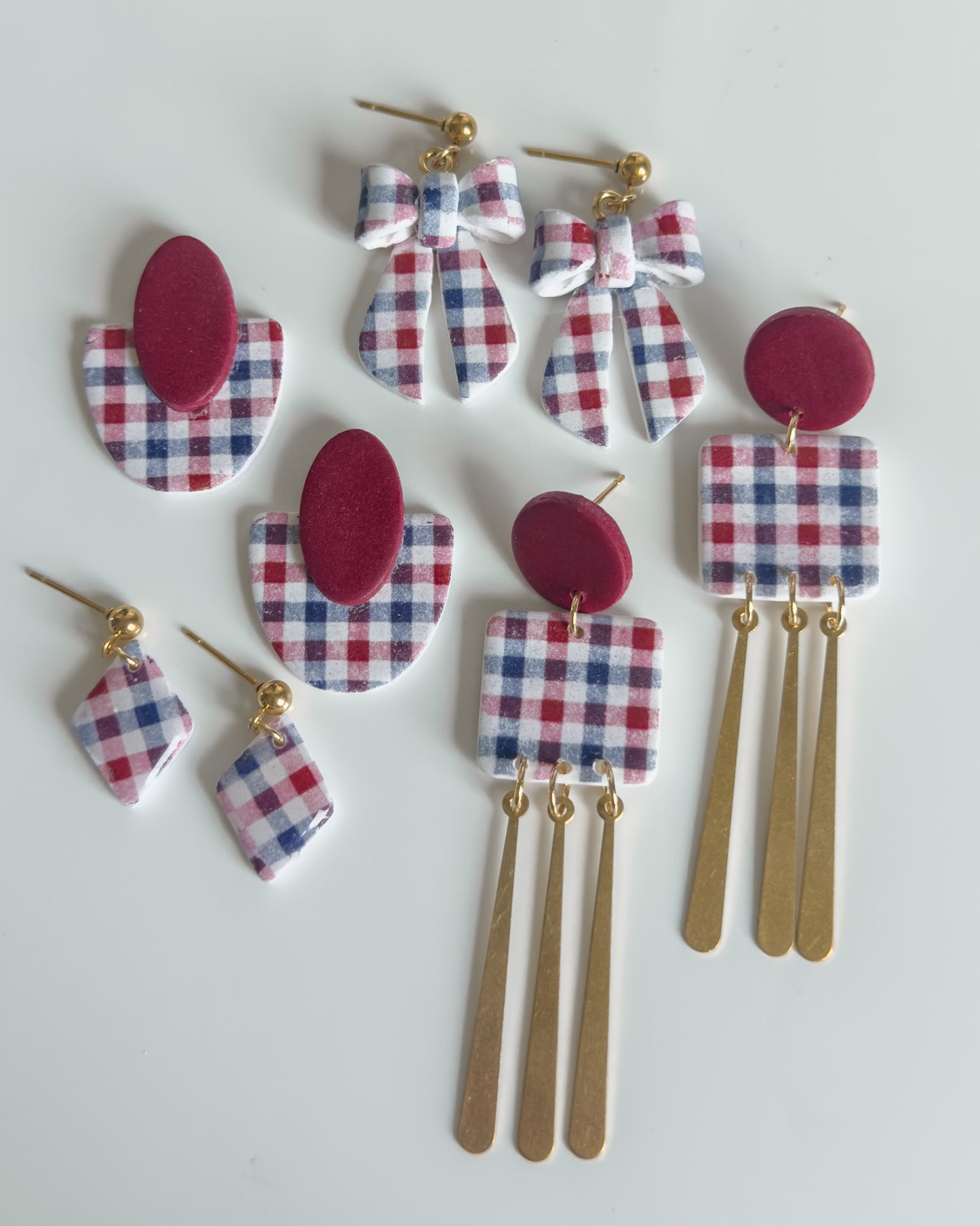 Maeve Earrings - Red, White, & Blue