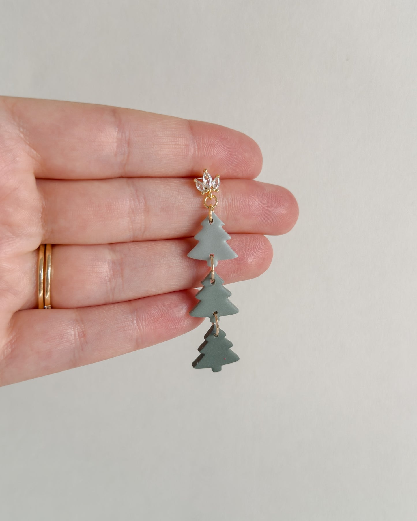 Christmas Tree Trio - Green