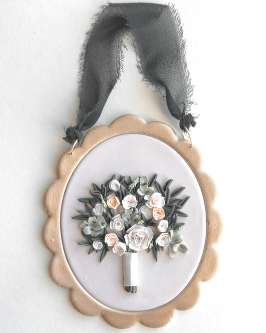 Custom Wedding Bouquet Wall Hanging