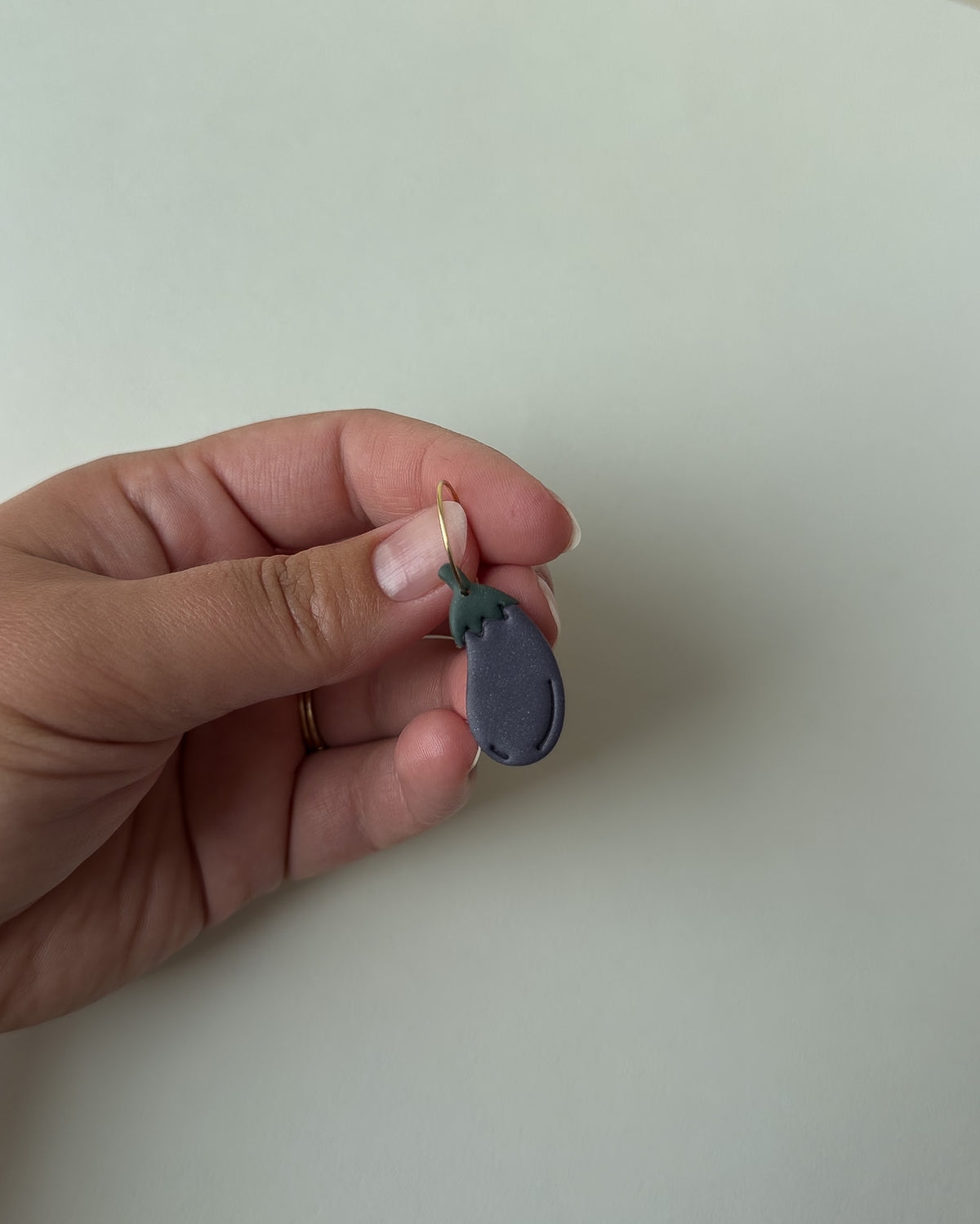 Eggplant Earrings