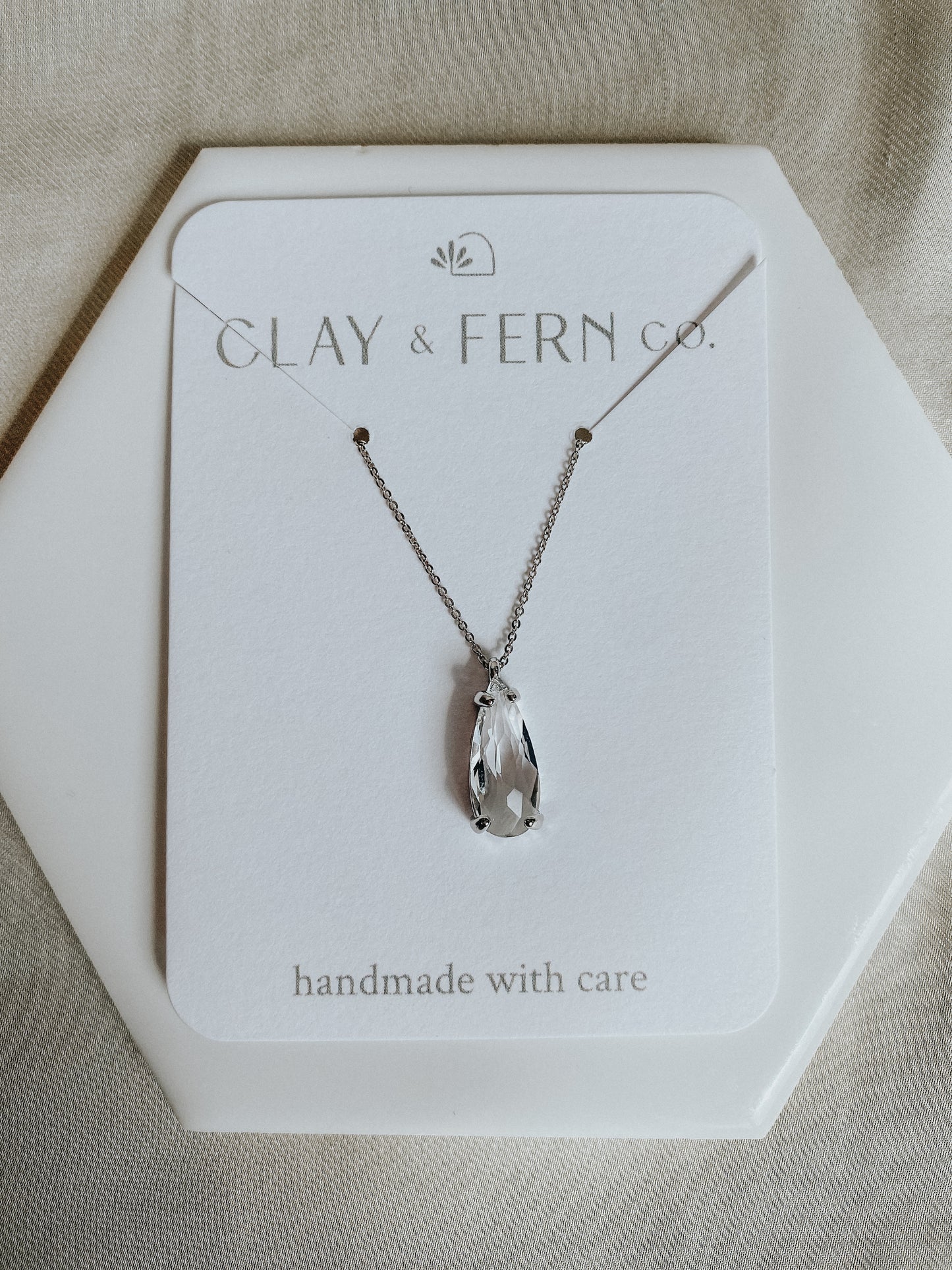 Jade Necklace - Silver