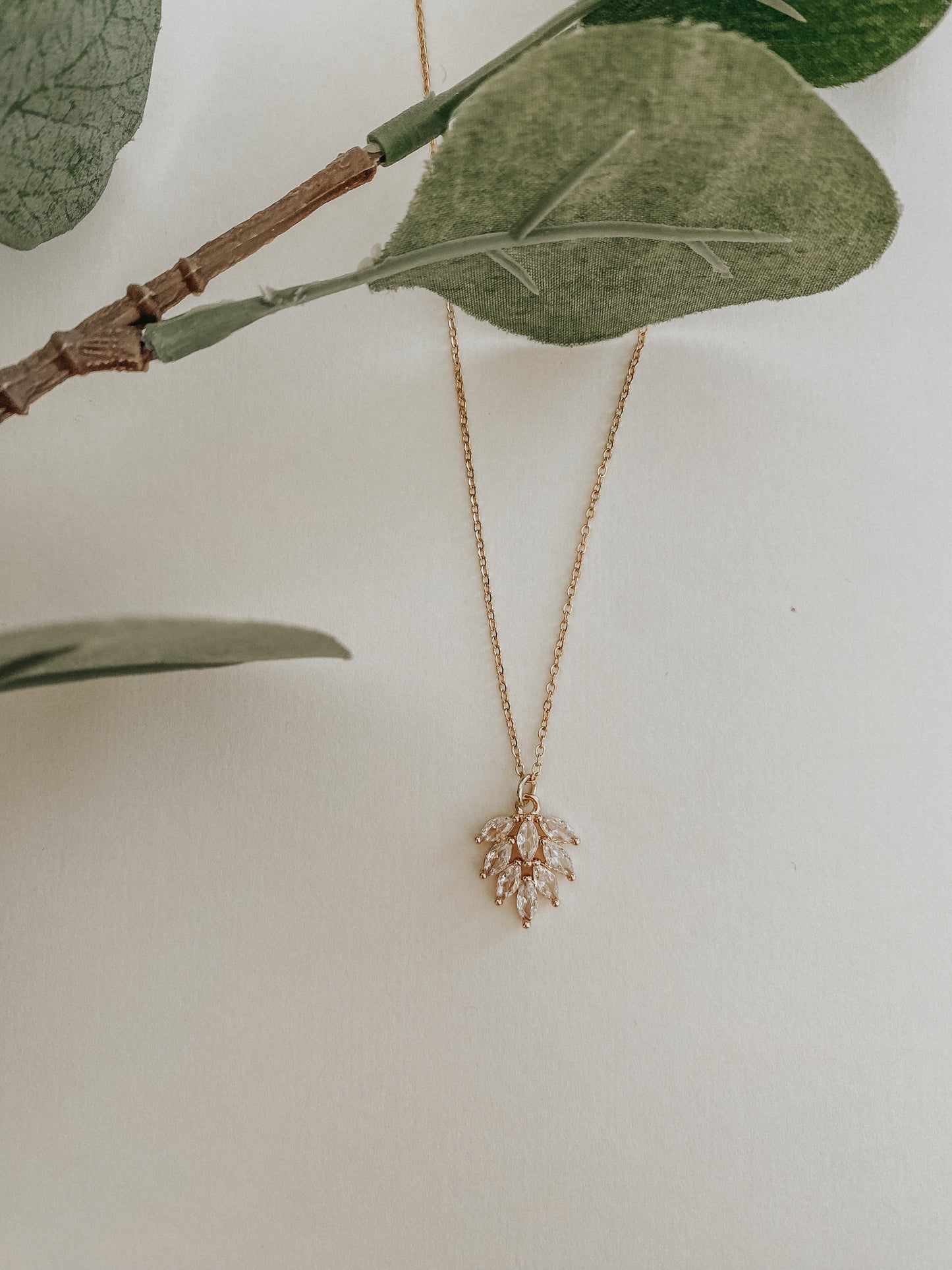 Dahlia Necklace - Gold