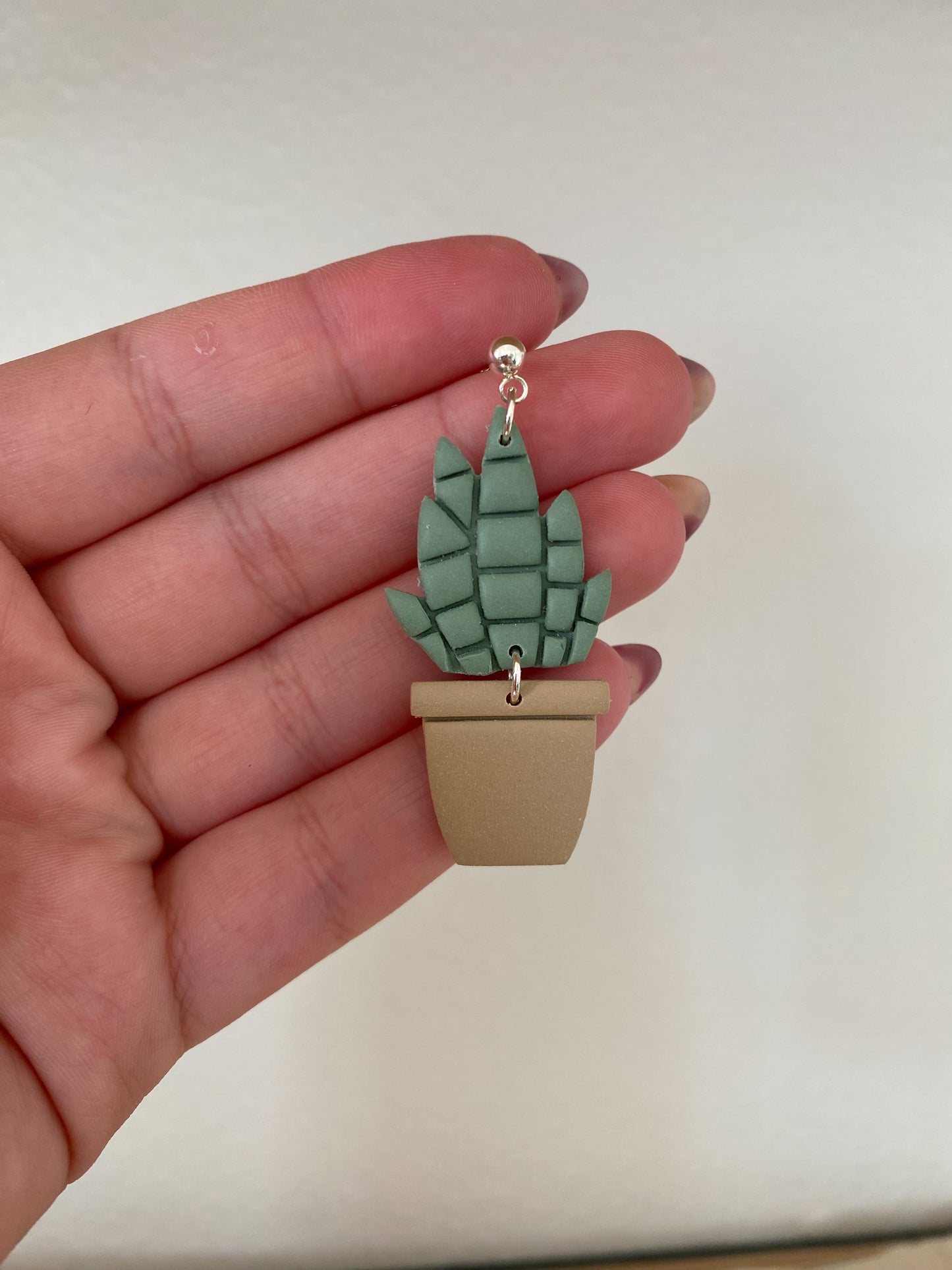 Snake Plant Earrings