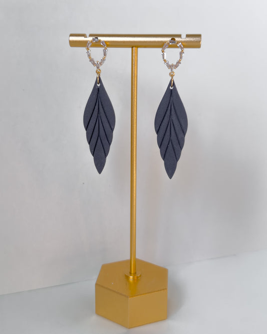 Navy Earrings - Blue