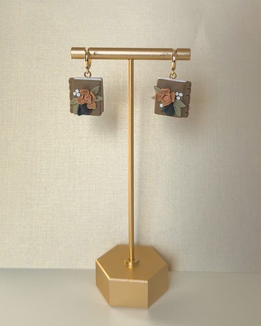 Book Earrings