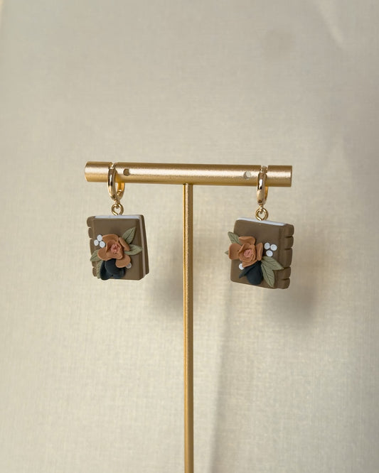 Book Earrings