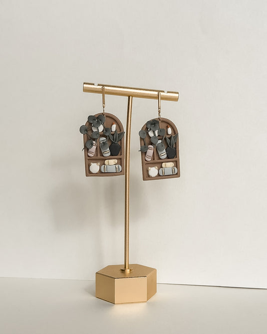 Bookshelf Earrings