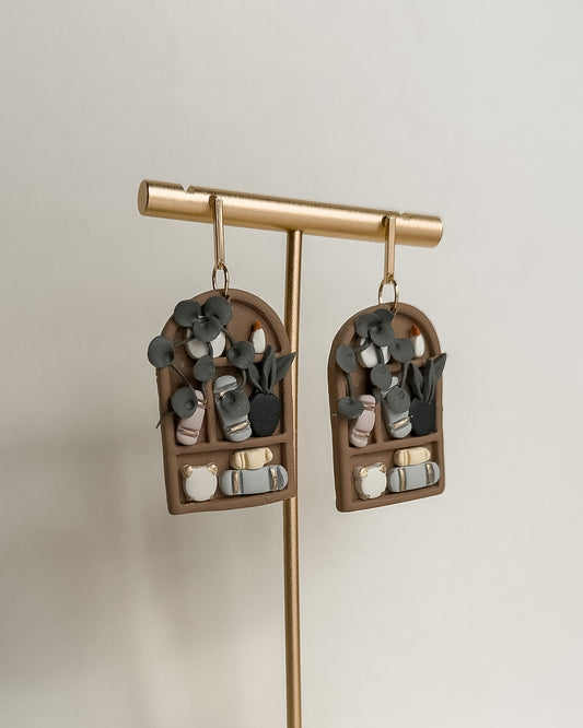 Bookshelf Earrings