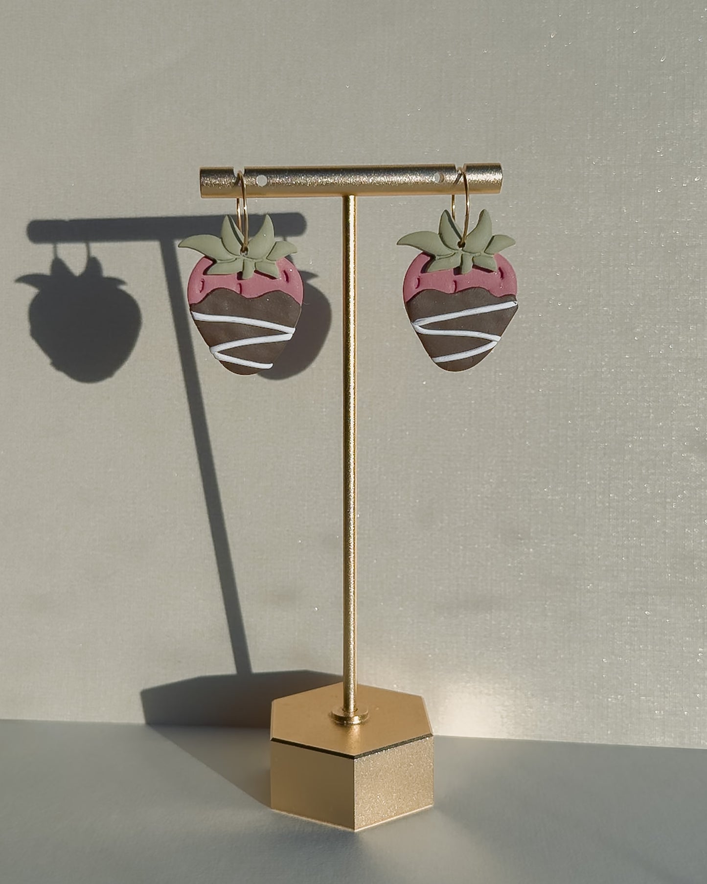 Chocolate Strawberry Earrings