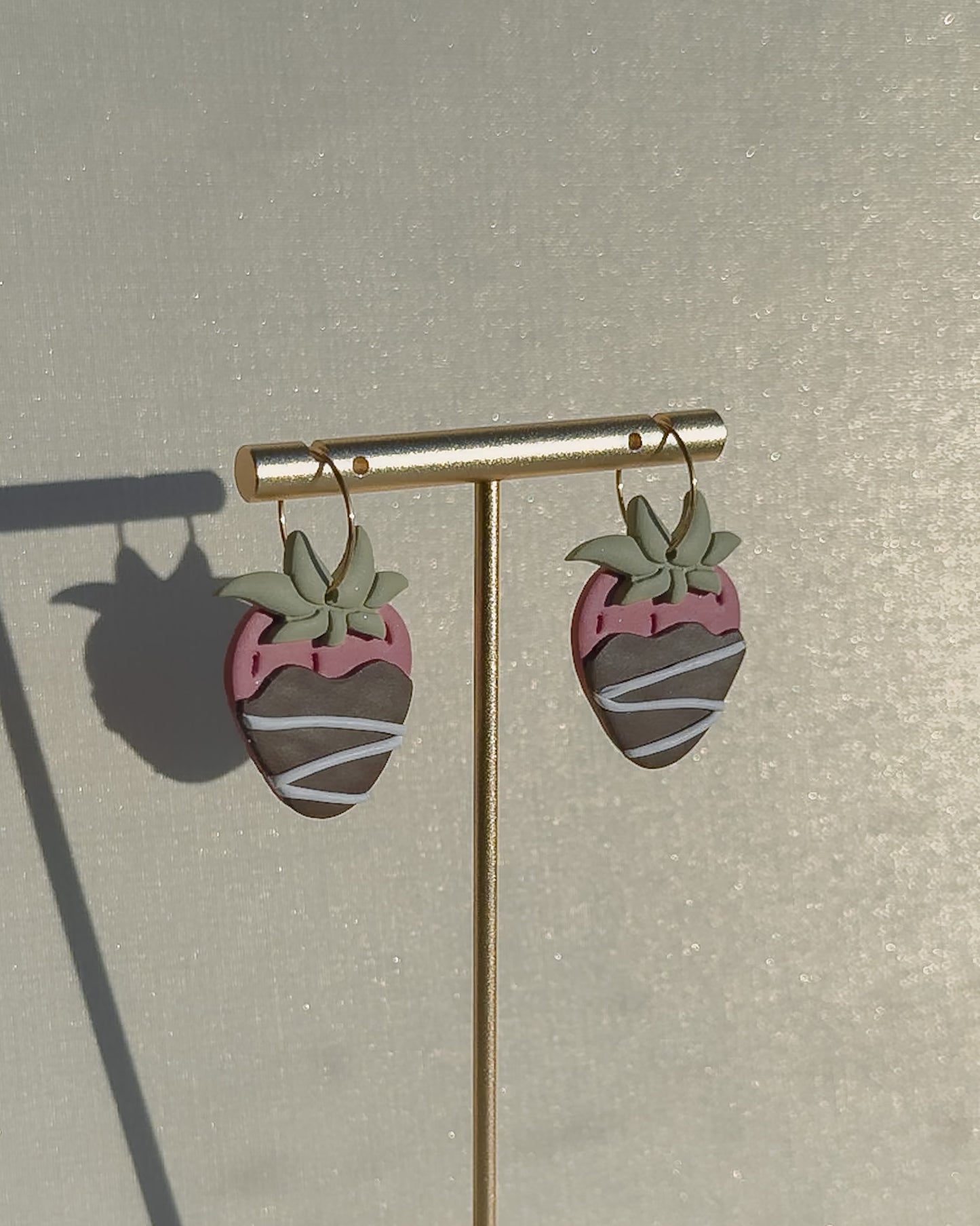 Chocolate Strawberry Earrings