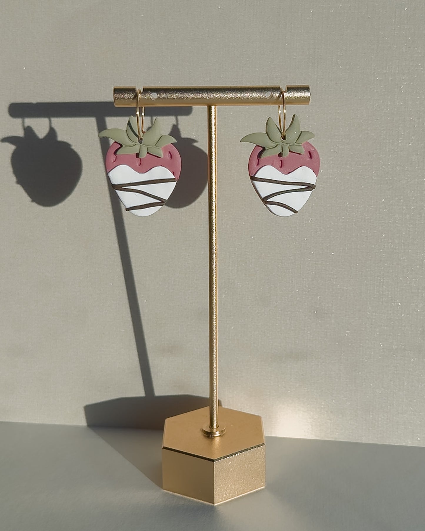 Chocolate Strawberry Earrings