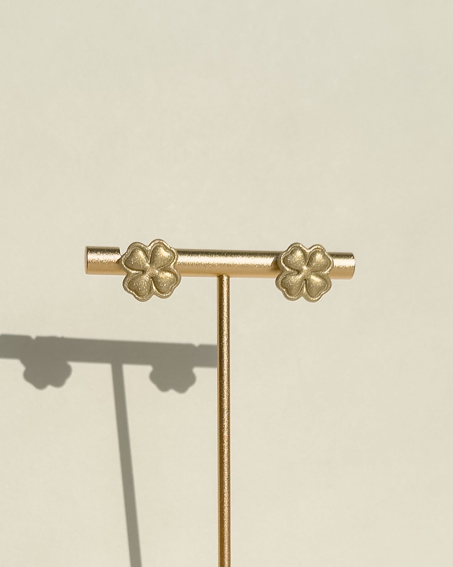 Shamrock Studs - Gold