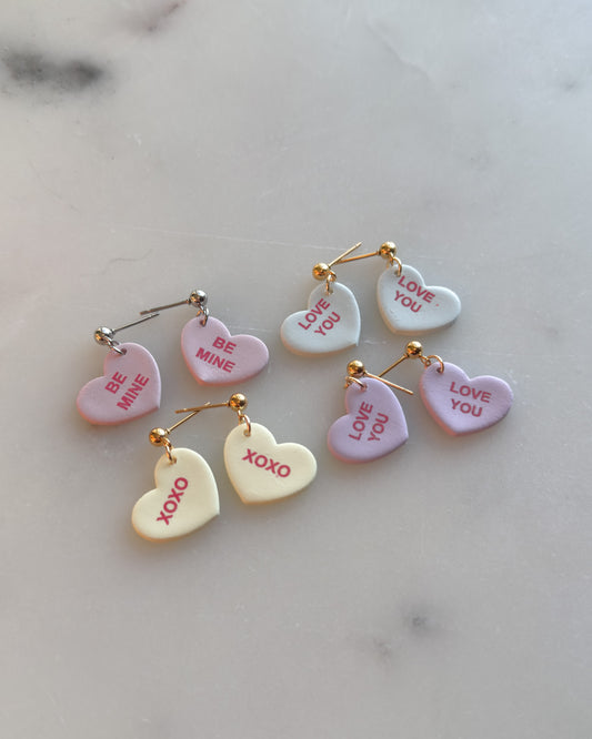 Conversation Heart Earrings