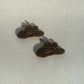 Cowgirl Hat Earrings - Brown