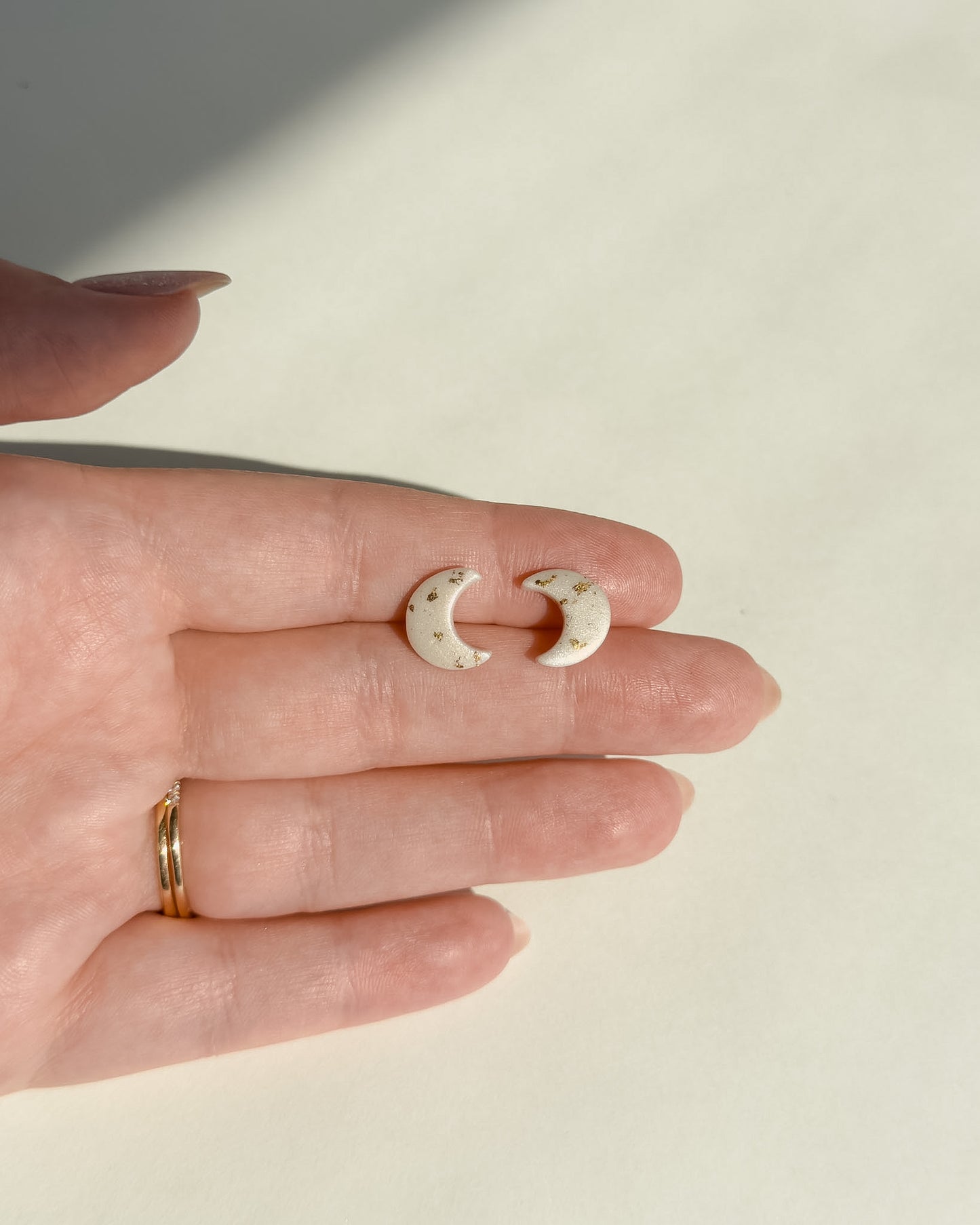 Moon Stud Earrings