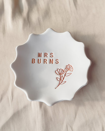 Personalized Trinket Dish