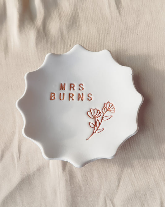 Personalized Trinket Dish