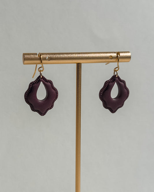 Raya Earrings - Maroon
