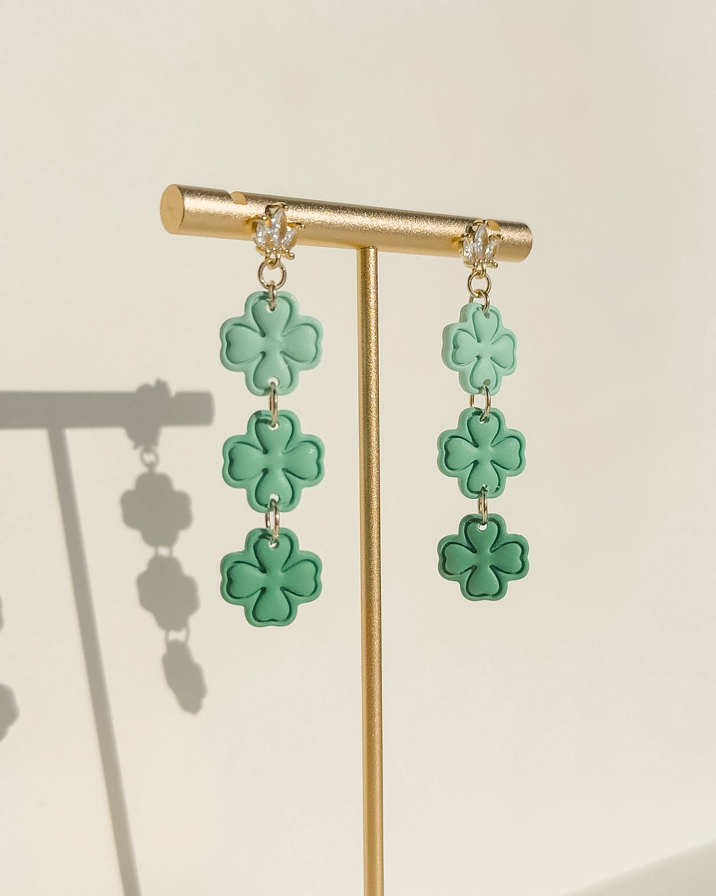 Clover Earrings - Green