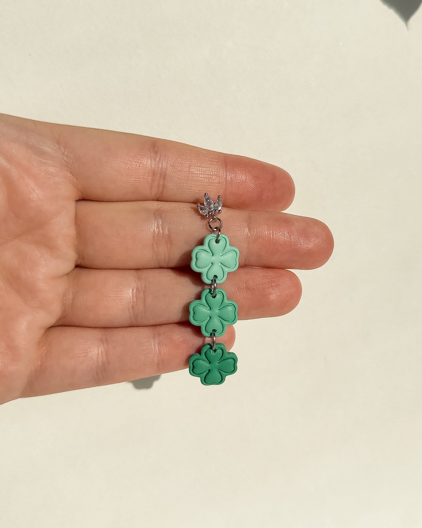 Clover Earrings - Green