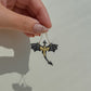Dragon Earrings - Black & Gold