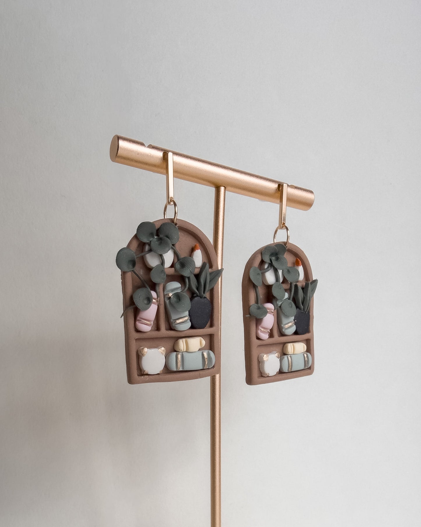Bookshelf Earrings