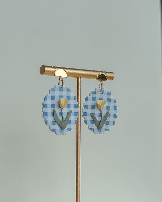 Calista Earrings - Blue