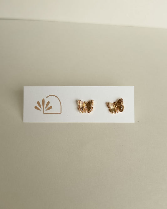 Butterfly Earrings - Gold
