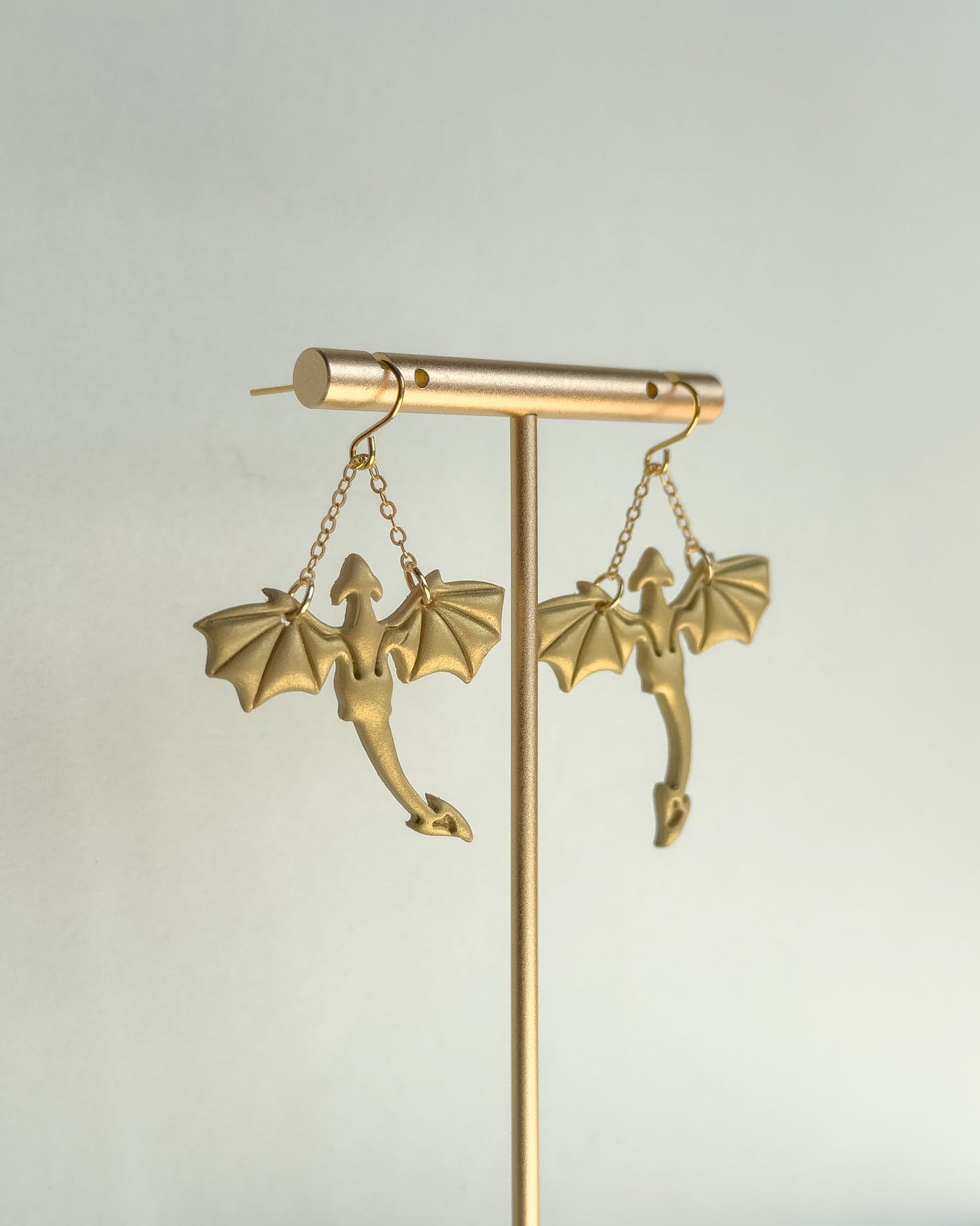 Dragon Earrings - Gold