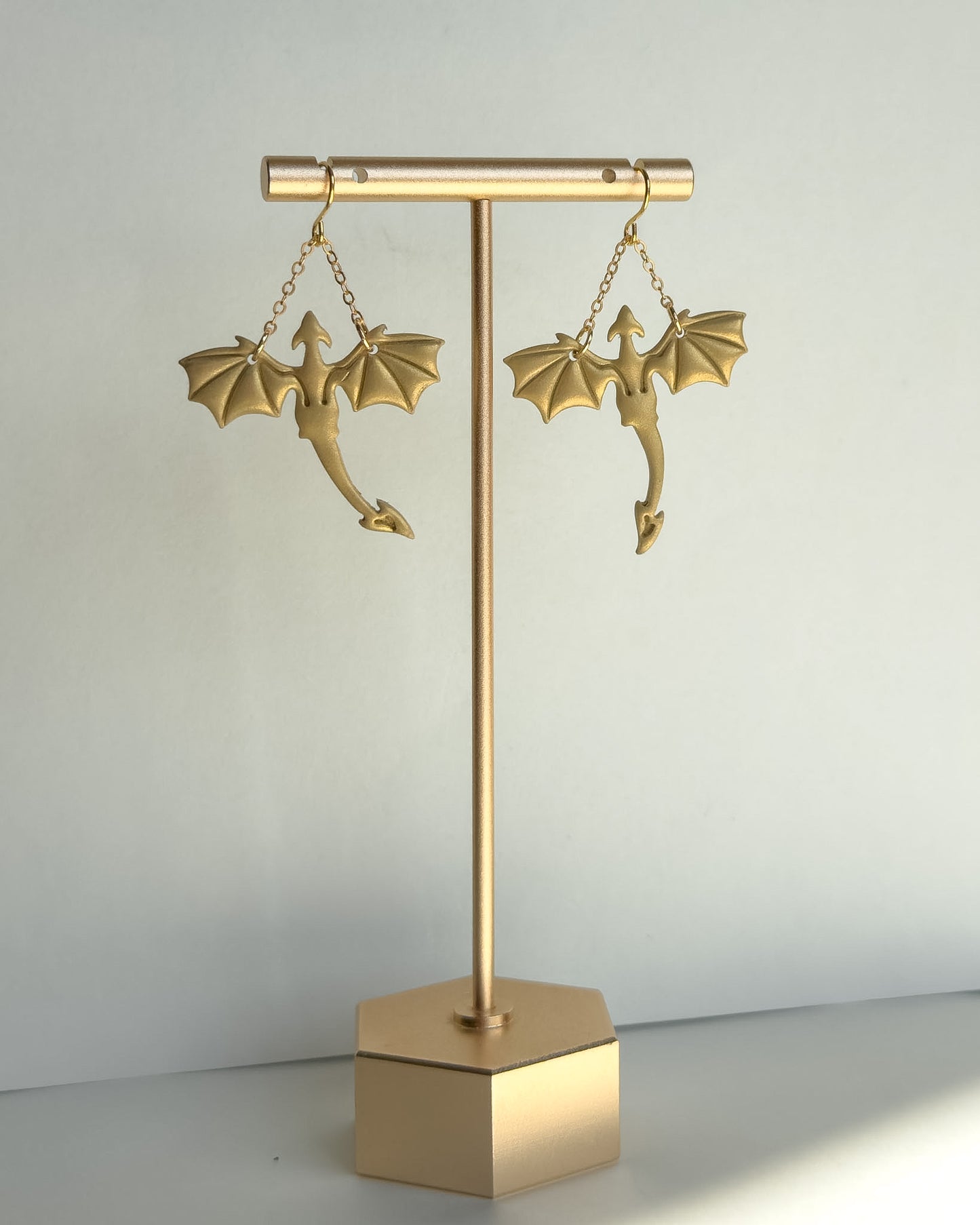 Dragon Earrings - Gold