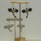 Dragon Earrings - Black & Gold