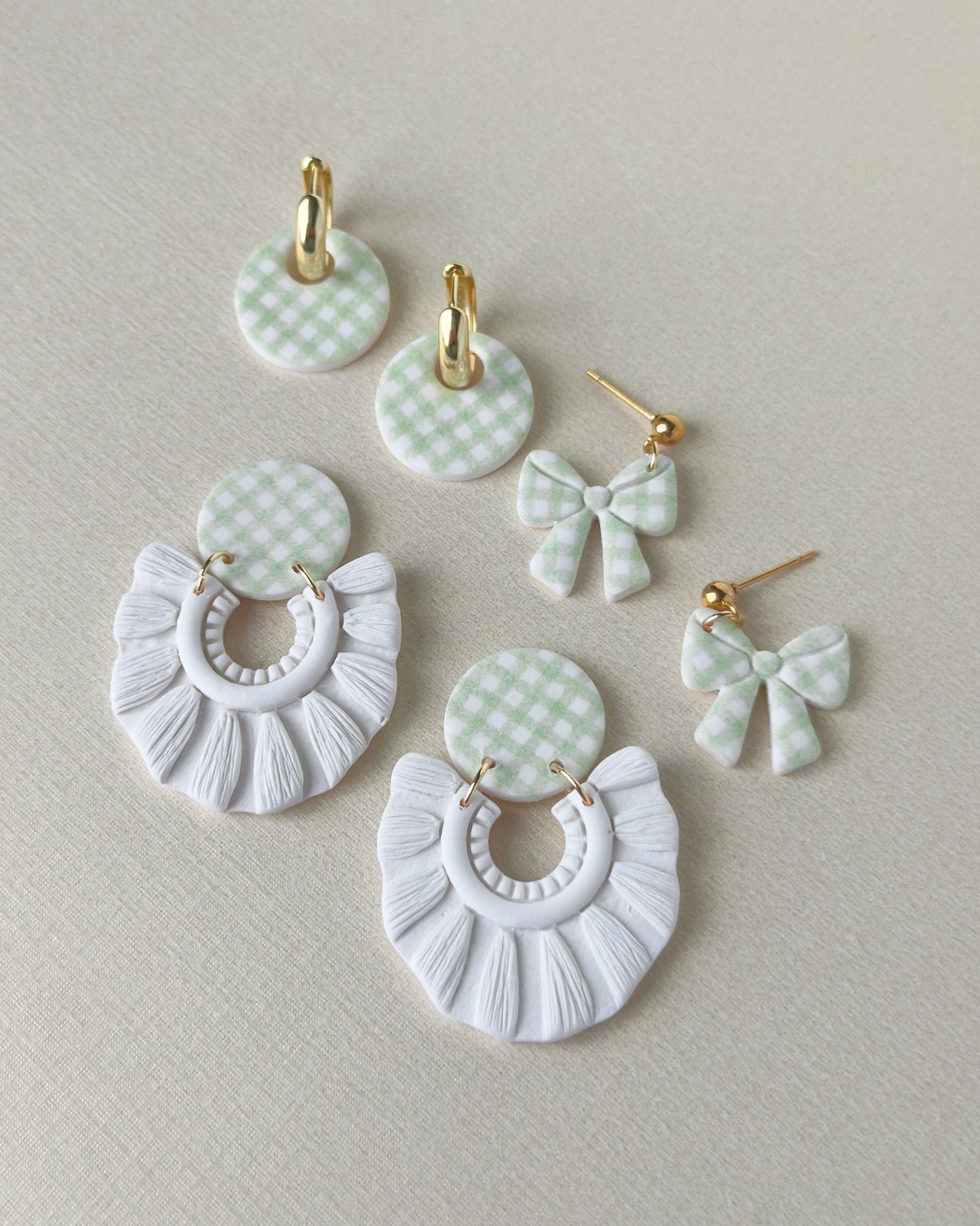 Greta Earrings - Green