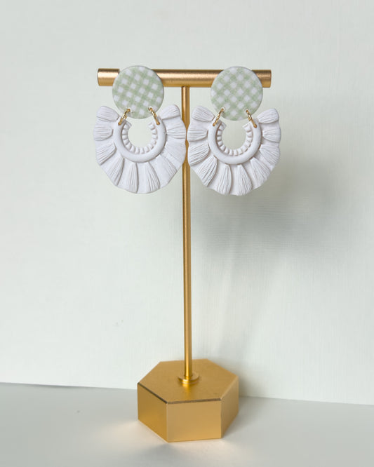 Greta Earrings - Green