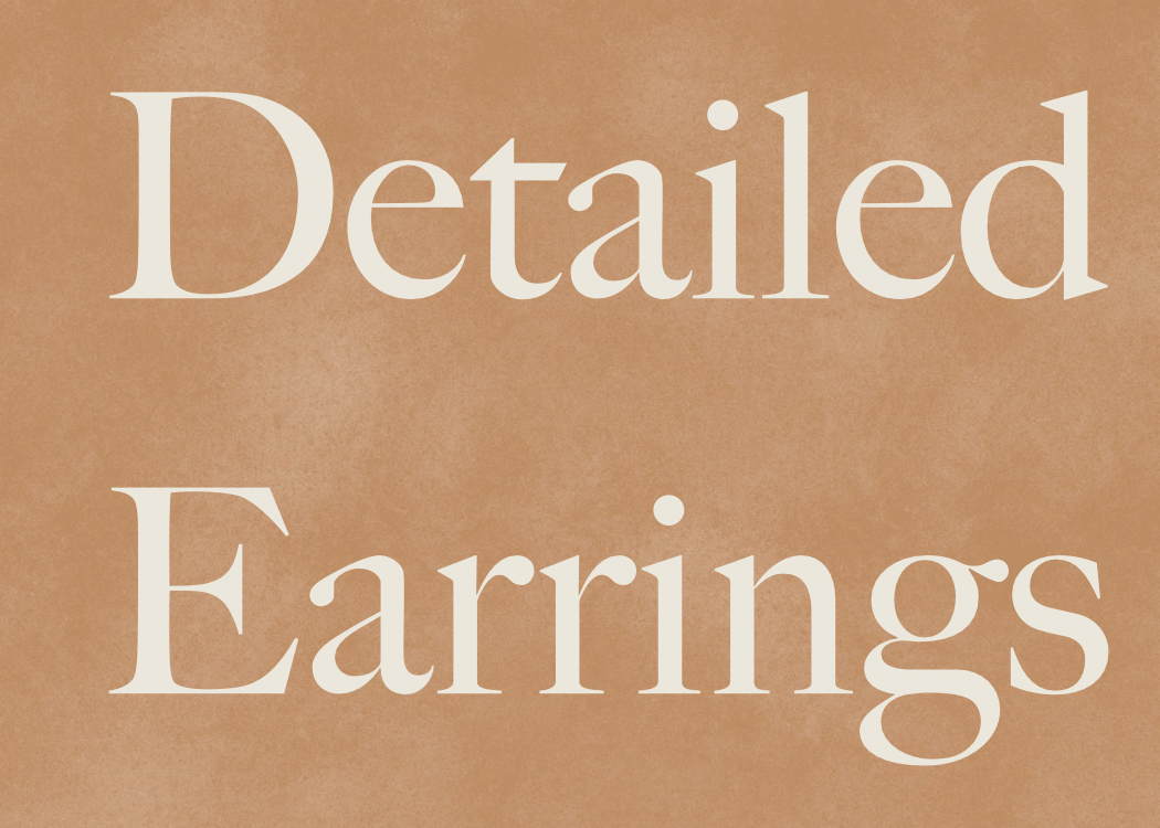 Detailed Earrings