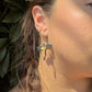 Dragon Earrings - Black & Gold