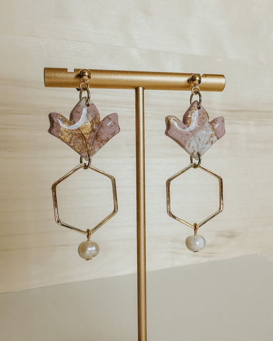 Quinn Earrings - Pink