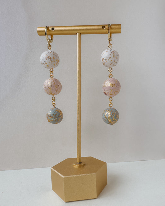 Ava Earrings - Pink & Blue