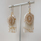 Aster Earrings - Marble