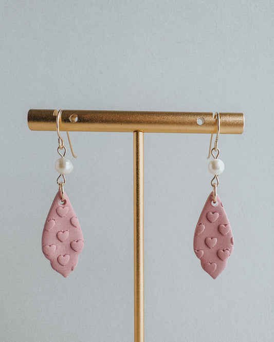 Taro Earrings - Pink