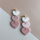 Heart Trio Earrings